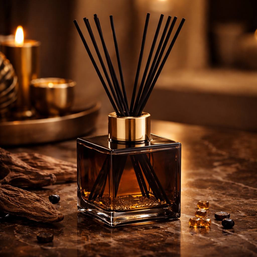 Luxury Reed Diffuser — Velvet Oud & Amber